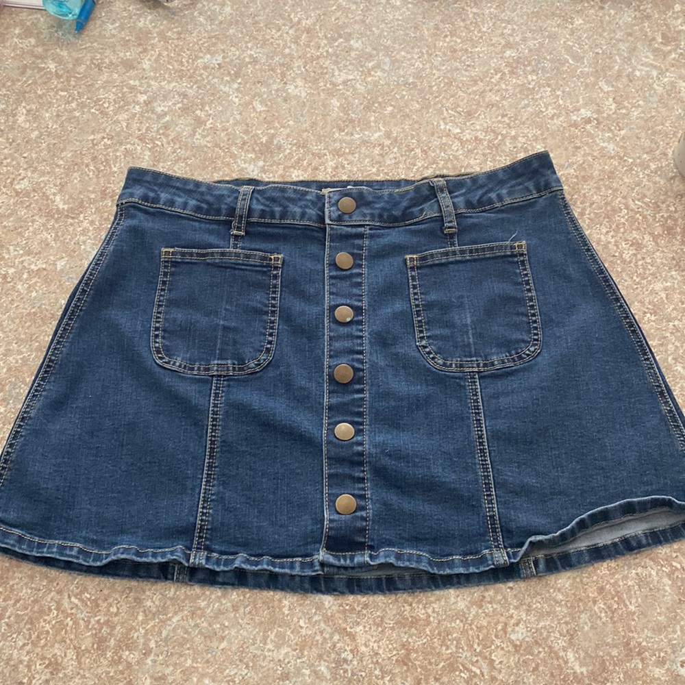 Button down denim mini Size Large